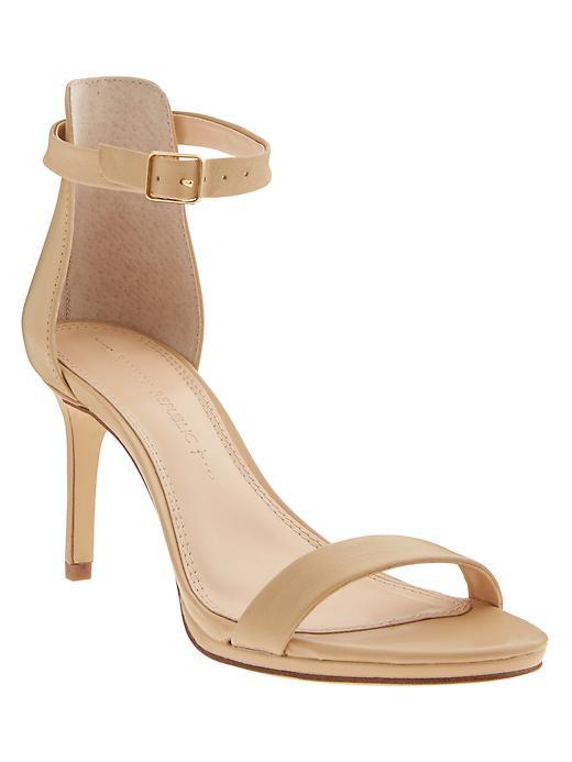 Banana Republic Womens Jaylen Heeled Sandal Size 10 - True Nude