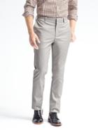 Banana Republic Mens Slim Non-iron Stretch Twill Pant Light Gray Size 36w