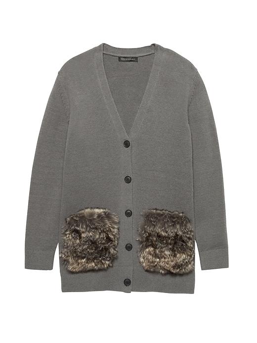 Banana Republic Womens Japan Online Exclusive Supersoft Cotton Blend Boyfriend Cardigan Sweater Heather Gray Size Xs