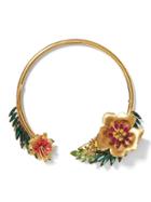 Banana Republic Womens Elizabeth Cole   Tropical Collar Necklace Gold Size One Size