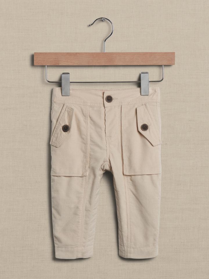 Baby Corduroy Barrel-leg Utility Pant