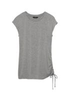 Banana Republic Womens Stretch-modal Drawstring Side Tunic Heather Gray Size Xl