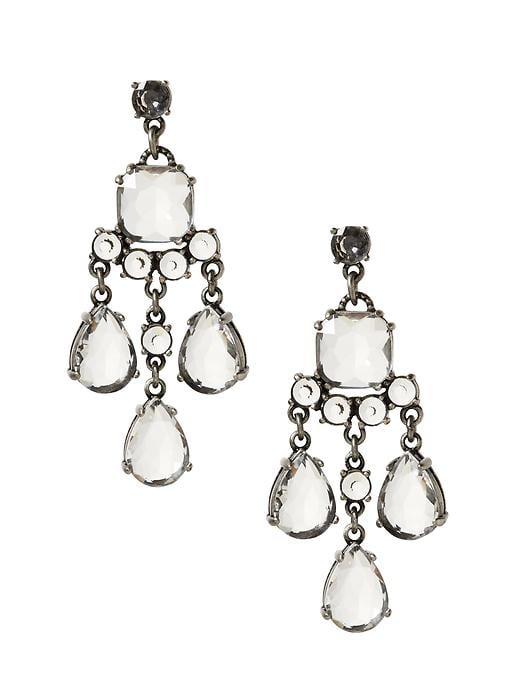 Banana Republic Womens Biker Ballet Earring Silver Size One Size