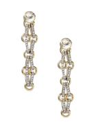Banana Republic Womens Pave Mesh Drop Earring Gold Size One Size