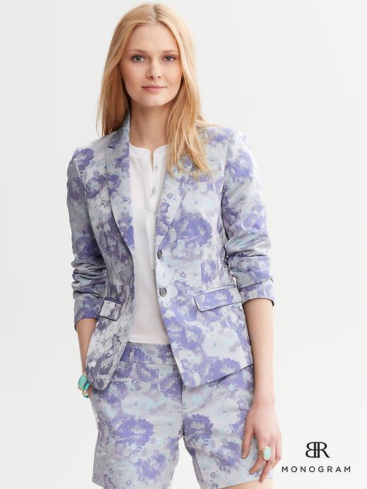 Banana Republic Floral Jacquard Blazer