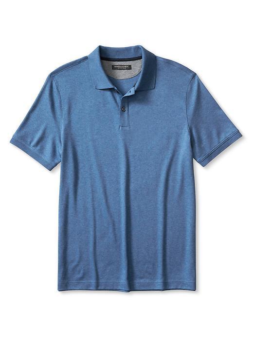 Banana Republic Mens Luxe Touch Polo Size L Tall - French Blue