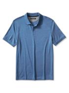 Banana Republic Mens Luxe Touch Polo Size L Tall - French Blue