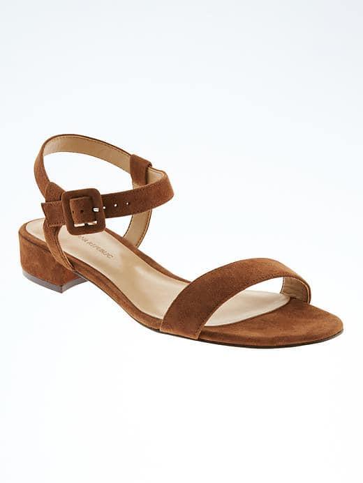 Banana Republic Low Heel Sandal - Whiskey
