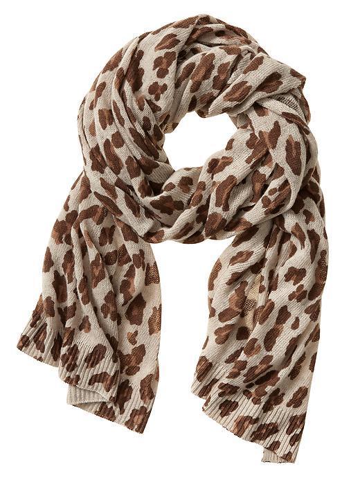 Banana Republic Leopard Scarf - Novel Beige