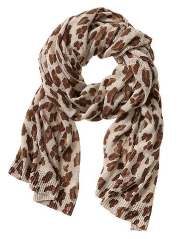 Banana Republic Leopard Scarf - Novel Beige