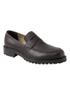 Banana Republic Mens Lug Sole Penny Loafer Burgundy Size 8