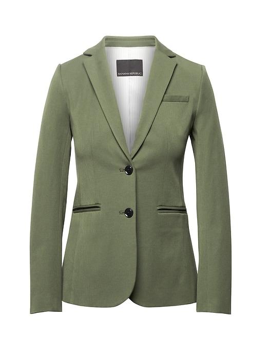 Banana Republic Womens Long And Lean-fit Bi-stretch Blazer Flight Jacket Size 2