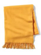 Banana Republic Luxe Vintage Hermes Yellow Cashmere Shawl - Yellow