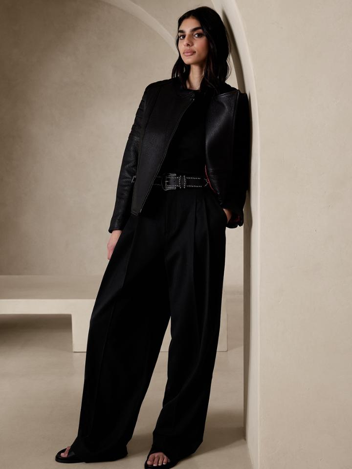 Siena Wide-leg Italian Wool Pant