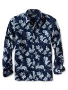 Banana Republic Mens Camden Fit Abstract Denim Shirt Size M - Dark Indigo