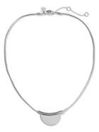 Banana Republic Womens Half Circle Pendant Necklace Size One Size - Silver