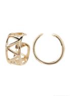 Banana Republic Womens Tangier Tile Ear Cuff Size One Size - Gold
