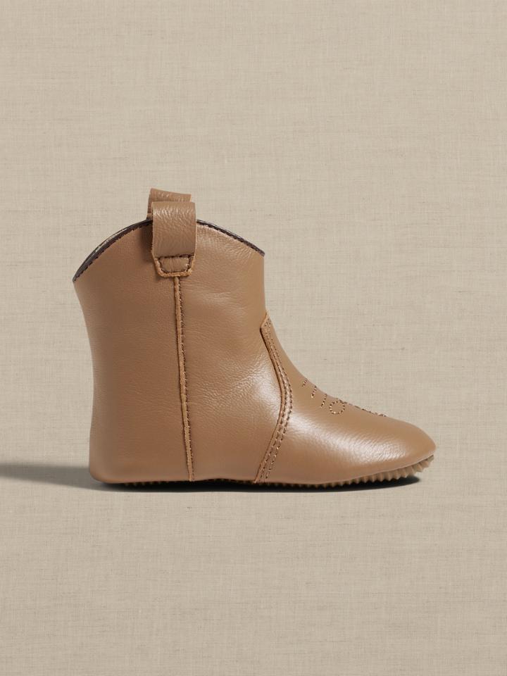 Leather Cowboy Boot For Baby