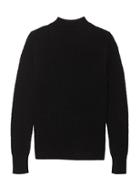 Banana Republic Womens Washable Wool-cashmere Mock-neck Sweater Black Size S