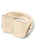 Banana Republic Womens Giles & Brother   Double Hinge Stirrup Cuff Pale Gold Size One Size