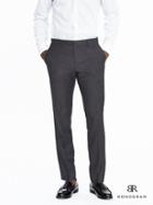 Banana Republic Mens Monogram Charcoal Neatweave Italian Suit Trousers Size 34w 36l Tall - Dark Charcoal