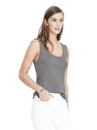 Banana Republic Womens Heritage Silk Modal Tank Top - Dark Charcoal