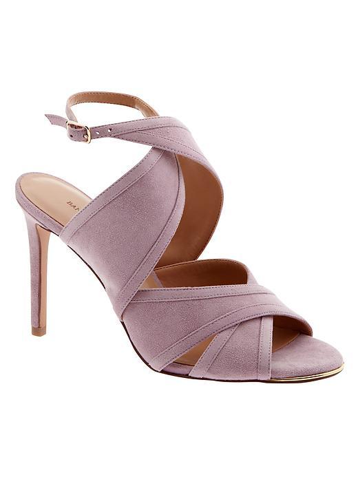 Banana Republic Jacee Suede Heel Size 10 - Sugar Crush Purple