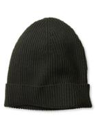 Banana Republic Mens Merino Rib Knit Hat Size One Size - Green