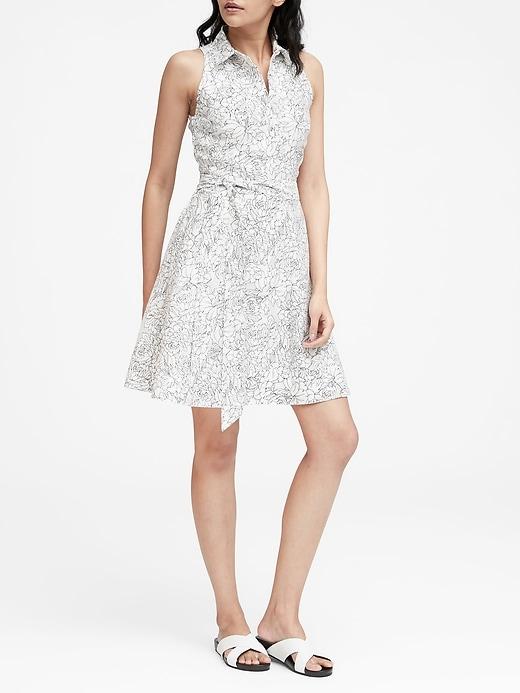 Banana Republic Floral Shirt Dress