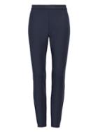 Banana Republic Womens Petite Devon Legging-fit Machine-washable Bi-stretch Pant Navy Size 0