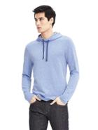 Banana Republic Mens Cotton Modal Lightweight Sweatshirt - Light Blue