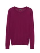 Banana Republic Womens Silk Cashmere Crew-neck Sweater Burgundy Red Size Xl