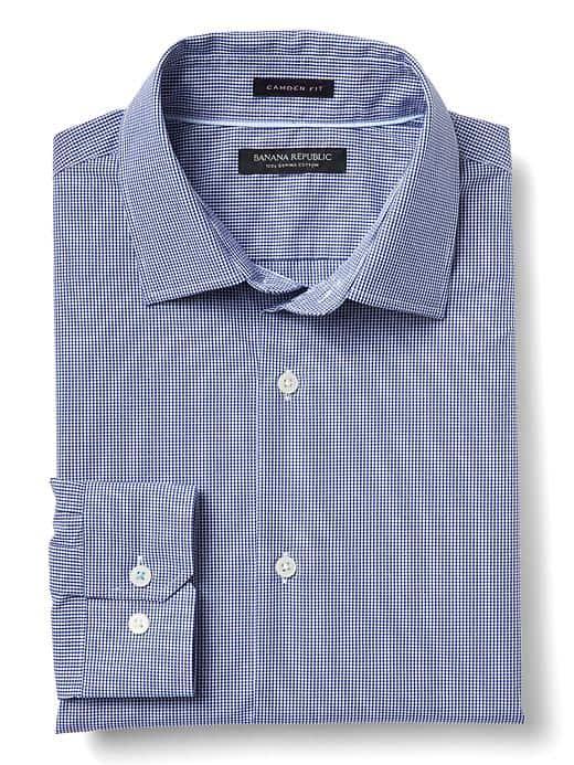 Banana Republic Mens Camden Fit Supima Shirt - Dreamy Royal