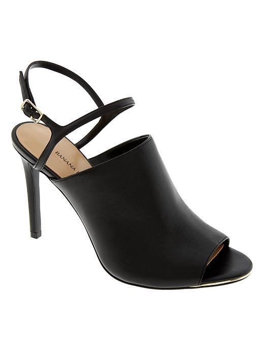 Banana Republic Java Slingback Heel Size 10 - Black