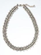 Banana Republic Silver Sparkle Collar Necklace - Silver