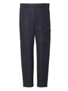 Banana Republic Mens Heritage Mason Tapered Italian Wool Blend Cargo Pant - Navy