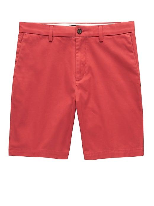 Banana Republic Mens 9 Stretch-cotton Aiden Slim Short Tango Red Size 27w