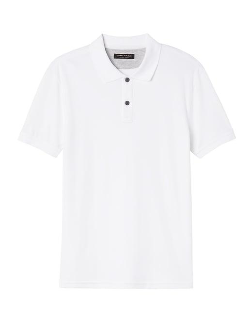 Banana Republic Mens Slim Luxury-touch Polo Shirt White Size Xl