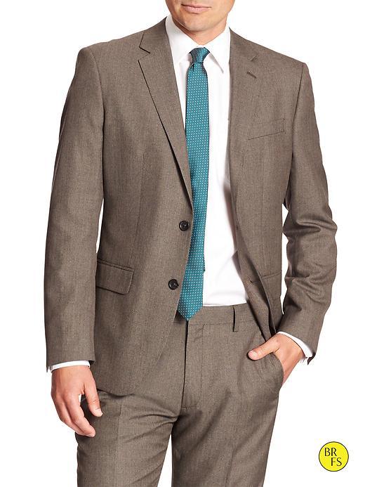 Banana Republic Mens Factory Tailored Fit Herringbone Blazer Size 38 Regular - Midnight Herringbone