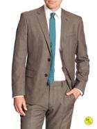 Banana Republic Mens Factory Tailored Fit Herringbone Blazer Size 38 Regular - Midnight Herringbone