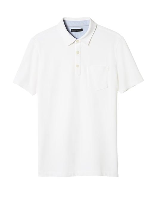 Banana Republic Mens Don';t-sweat-it Polo Shirt White Size Xs