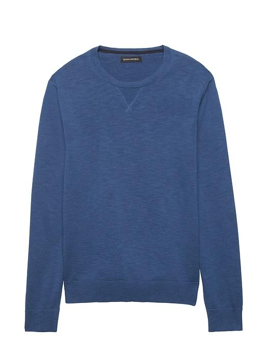 Banana Republic Mens Cotton Sport Crew-neck Sweater Caribbean Sand Size Xl