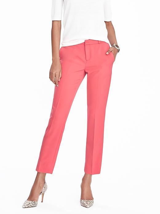 Banana Republic Womens Avery Fit Crop Size 0 Regular - Hybrid Coral