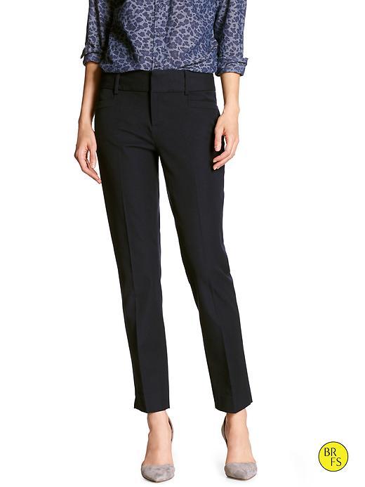 Banana Republic Womens Factory Jackson Fit Herringbone Pant Size 0 - True Navy