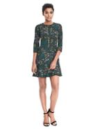 Banana Republic Womens Peplum Hem Dress - Botanical Green