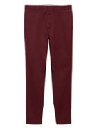 Banana Republic Mens Aiden Slim Rapid Movement Chino Pant Ruby Red Size 38w