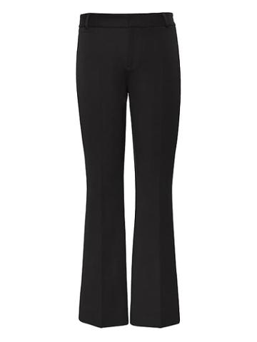 Banana Republic Womens Bi-stretch Crop Flare Pant Black Size 12
