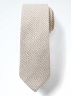 Banana Republic Mens Cotton Stripe Nanotex Tie Khaki Size One Size