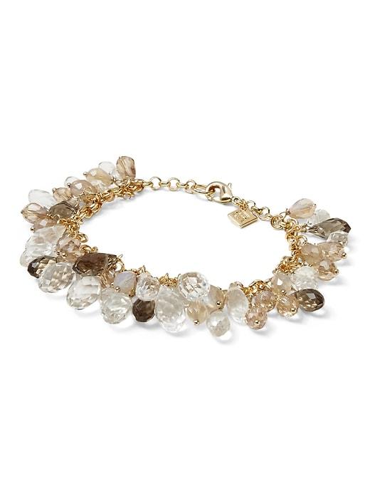 Banana Republic Womens Sea Glass Bracelet Clear Size One Size