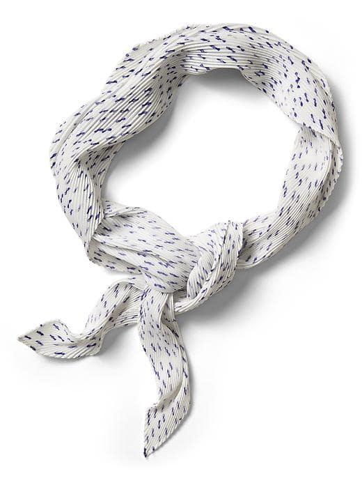 Banana Republic Dot Pleated Scarf - Blue Dot